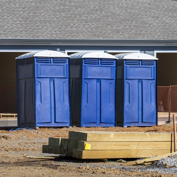 are there any restrictions on what items can be disposed of in the portable restrooms in Granton